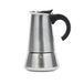 Jata Hogar CAX112 Italiaans koffiezetapparaat, roestvrij staal, 12 kopjes, geschikt voor alle warmtebronnen, inclusief inductie, massieve handgreep.
