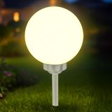 Spetebo LED-zonne-energie bollamp - 20 cm / warm wit