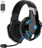 Phoinikas G2000 Max - 2.4GHz Casque de jeu sans fil - Noir