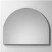 Brauer Saniclass Arch spiegel - 120x95cm - met verlichting - Geborsteld Aluminium
