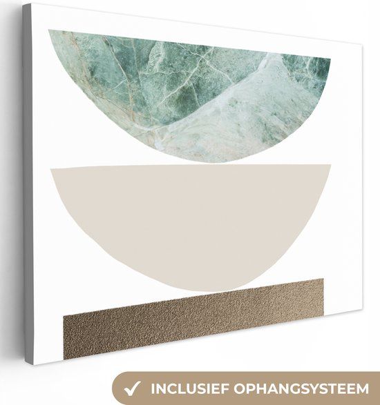 OneMillionCanvasses Canvas schilderij Marmer Look - 160x120 cm