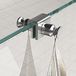Wiesbaden Double towel hook for shower wall - Chrome