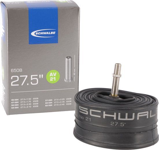 Schwalbe Binnenband 27.5 Inch AV 40mm 40/62-584 - Mountainbike Inner Tube