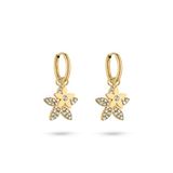 Tamaris Boucles d'oreilles créoles en acier inoxydable avec pendentif en