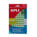 APLI 2733 - APLI Etiketten 10 groen Ø 10,0 mm 8 vellen