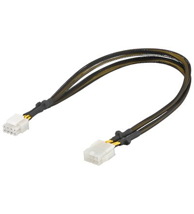 Goobay 93870 - USB 2.0 A naar Micro-B Kabel - 0.44m - Wit/Zwart