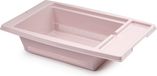 Plasticforte Keuken gootsteen vergiet - kunststof - afdruiprek - 43 x 27 x 10 cm - roze