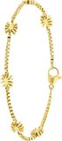 Lucardi Dames Vesna armband - Staal - Armband - Cadeau - 20 cm - Goudkleurig