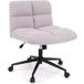 Coast Fauteuil de bureau à roulettes - pivotant sans accoudoirs - assise large - gris clair