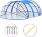 vidaXL Coupole de piscine ovale 620x410x210 cm