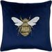 Riva Home Kekke Kussens - Hortus Bee Kussenhoes - Navy - 50x50 cm