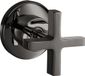 Hansgrohe AXOR Citterio afsluiter verborgen met kruisgrepen, zwart
