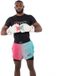 Metal Boxe Rashguard Performance Miami Vice Korte Mouw Unisex Veelkleurig XXL