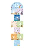 Rikki Clavis Uitgeverij Vloersticker hinkelpad Rikki - Multi colour