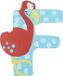 Small foot Wooden Letter Animals F