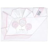 ANDY & HELEN Maxi-laken, roze, 3 stuks