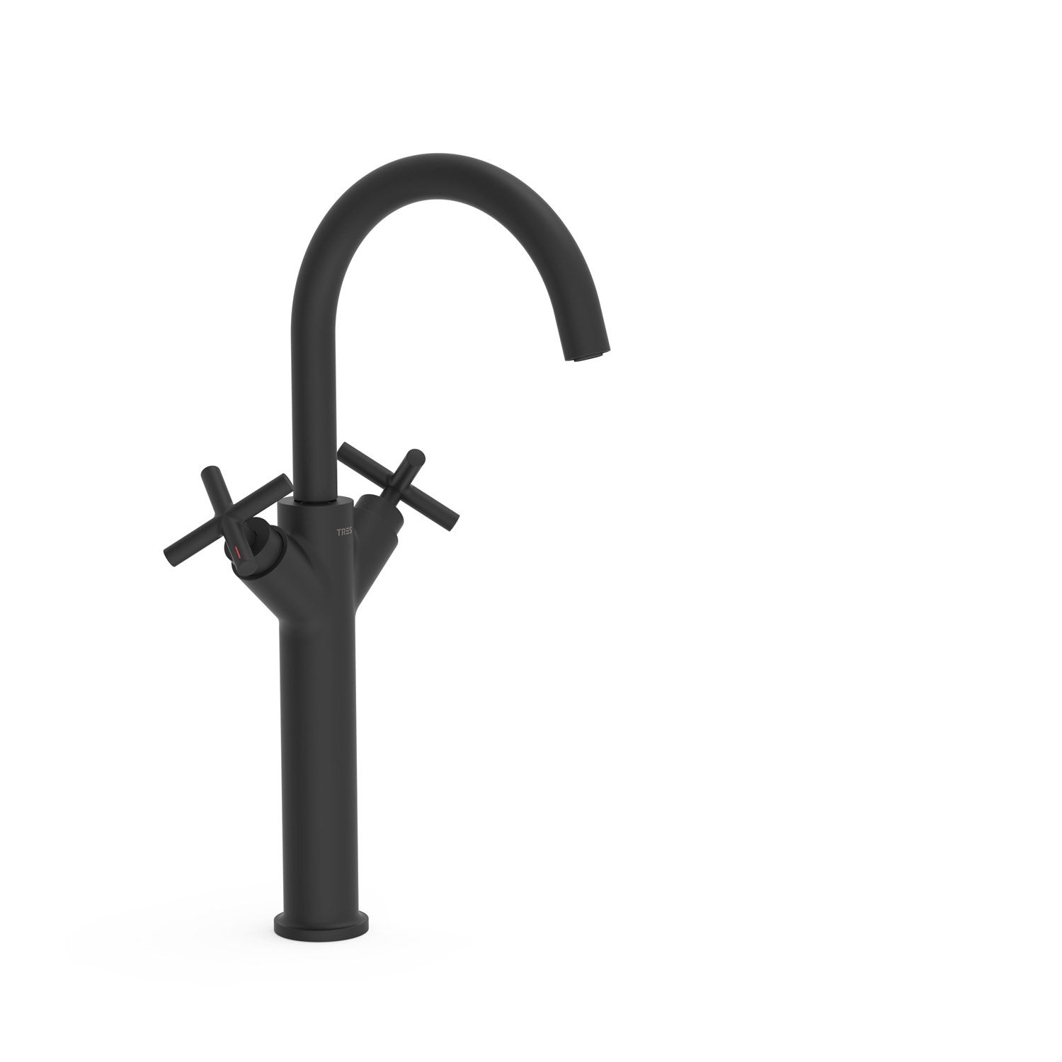 Tres Mont Blanc Wastafelmengkraan Hoog XXL - Rvs Look - 2 Grepen