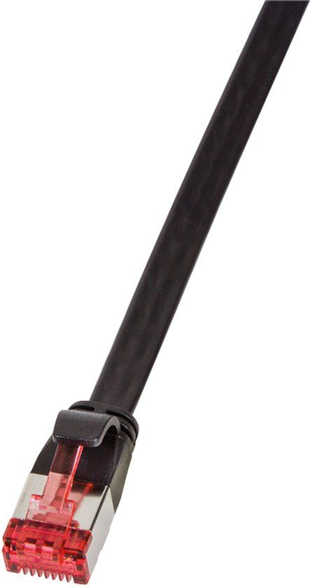Logilink CF2013S RJ45 Netwerkkabel Cat 6 U/FTP 0.25m Zwart