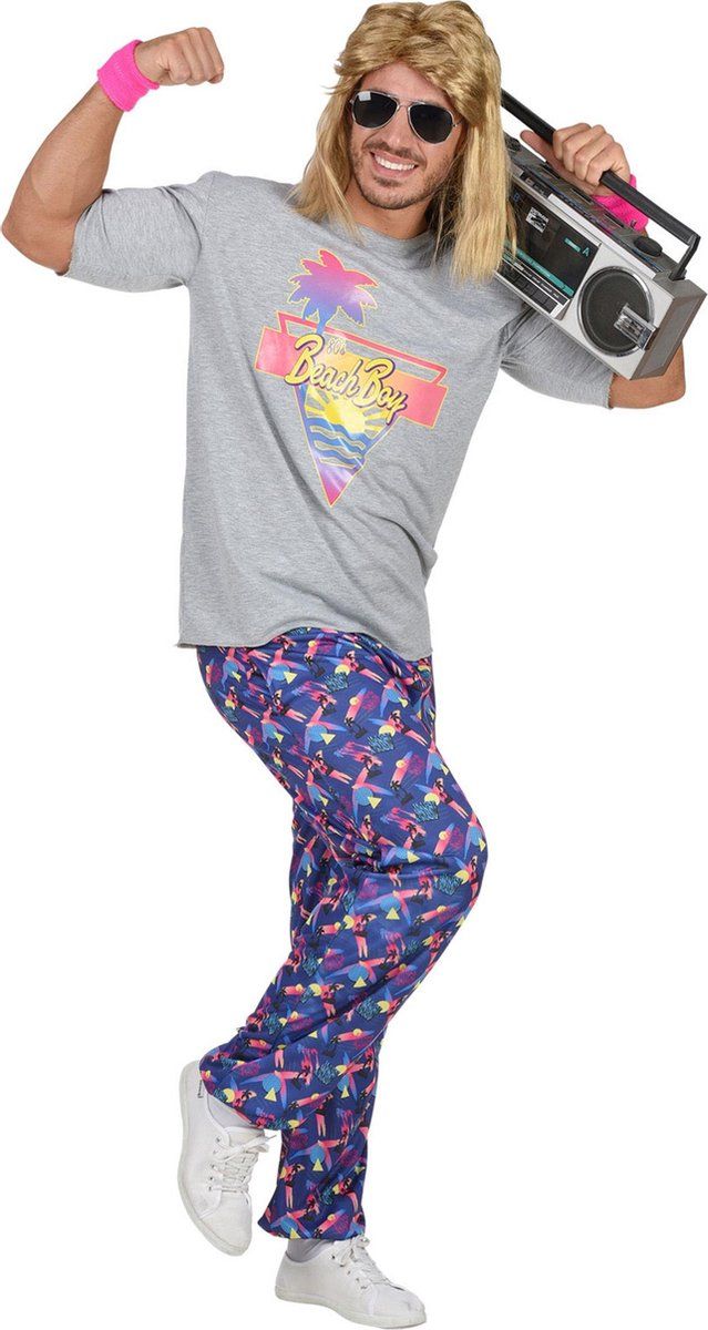 Widmann - Jean 80 beach boy kostuum voor mannen - XL