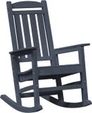 vidaXL Schommelstoel Marineblauw HDPE