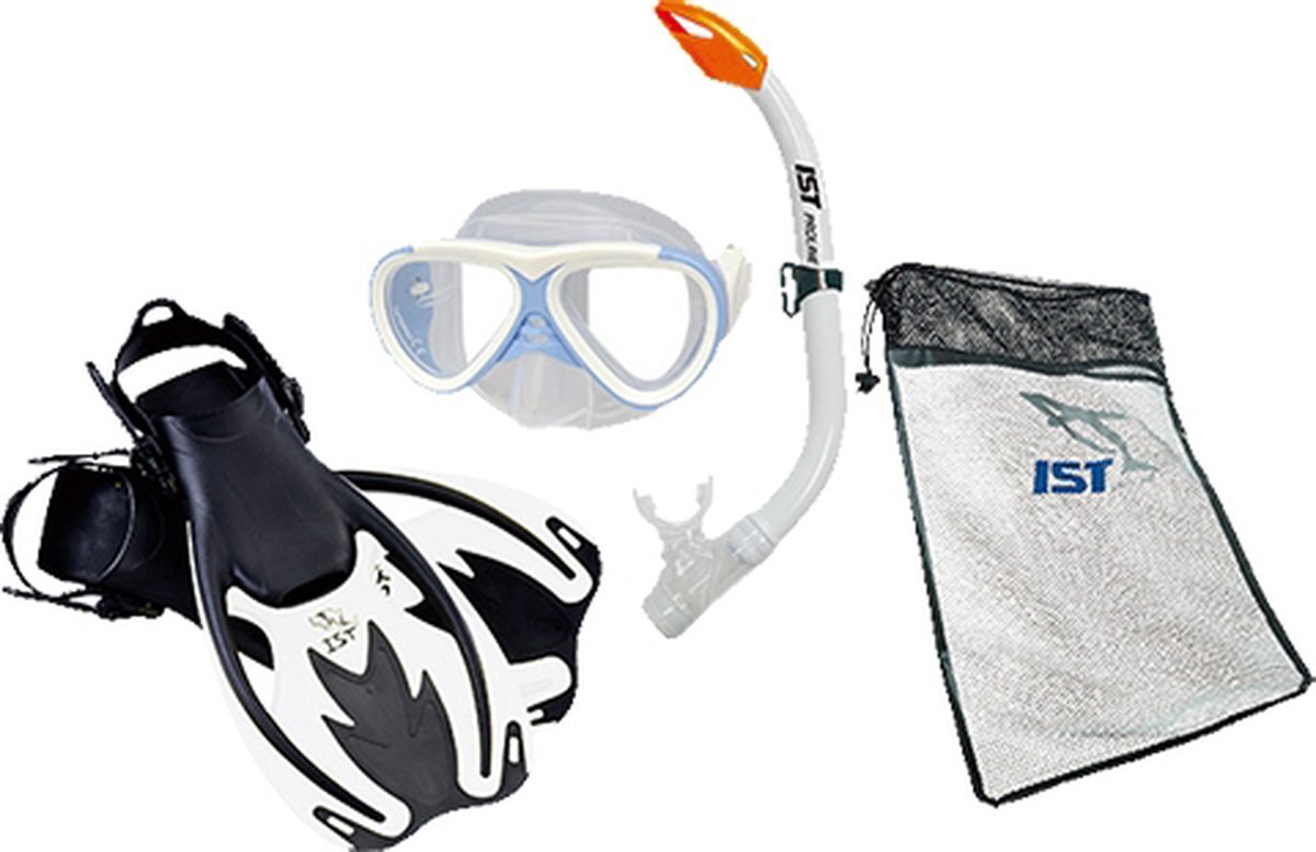 IST Sports - Snorkelset voor Kinderen - 5 tot 12 jaar - maat 34 tot 38