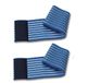 2 blauwe elastische banden universeel verstelbaar met klittenbandsluiting lengte 80 cm voor elektrostimulatie-elektroden iontoforese