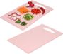 Plasticforte Planche à découper de cuisine - 2x - vieux rose - 36 x 24 cm - plastique