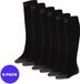 Apollo Skisokken kind - Unisex - Zwart - Maat 23/26 - 6-Pack