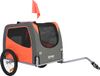 VEVOR Hondenkar 30 Kg Fietskar Koolstofstaal + 600d Oxford-Stof + Pp Opvouwbaar 1440 X 720 X 779 Mm Als Aanhanger Opgevouwen Afmeting 760 X 560 X 195 Mm Hondenbuggy Joggeraanhanger Oranje En Grijs