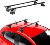 Menabo dwarsbalken pour BMW Serie 8 G16 (2019-2024) / G15 (2018-2024), acier inoxydable, noir