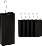 Merkloos Relaxdays Waterverdamper radiator - set van 6 - 400 ml - keramiek - zwart