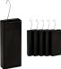 Merkloos Relaxdays Waterverdamper radiator - set van 6 - 400 ml - keramiek - zwart