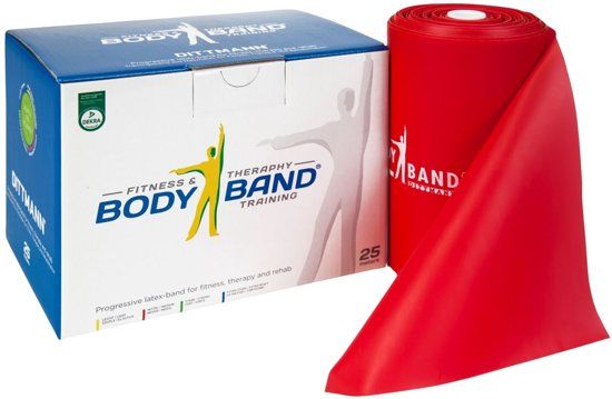 Body-Band 25 meter Medium - Rood