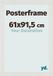 yd. Cadre pour affiche 61x91,5 cm - MDF - Blanc mat - Parma