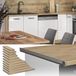 Wan GmbH Plan de travail 60 cm aspect bois doré chêne robuste et universel