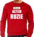 Bellatio Decorations Shoppartners Bv Rode foute Kersttrui / sweater - Kerst is altijd ruzie - heren - Kerstkleding / Christmas outfit L