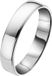 Lucardi Dames Ring glad 4mm - Ring - Cadeau - Echt Zilver - Zilverkleurig
