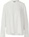 s.Oliver Blouse Manches Longues Crème Viscose Col Rond Coupe Droite Femme Taille 38