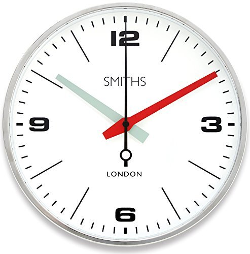 Roger Lascelles horloge, chroom, 25,4 cm