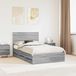 Prolenta Maison Exclusive - Bedframe, grijze Sonoma afwerking, 120 x 190 cm, van massief hout