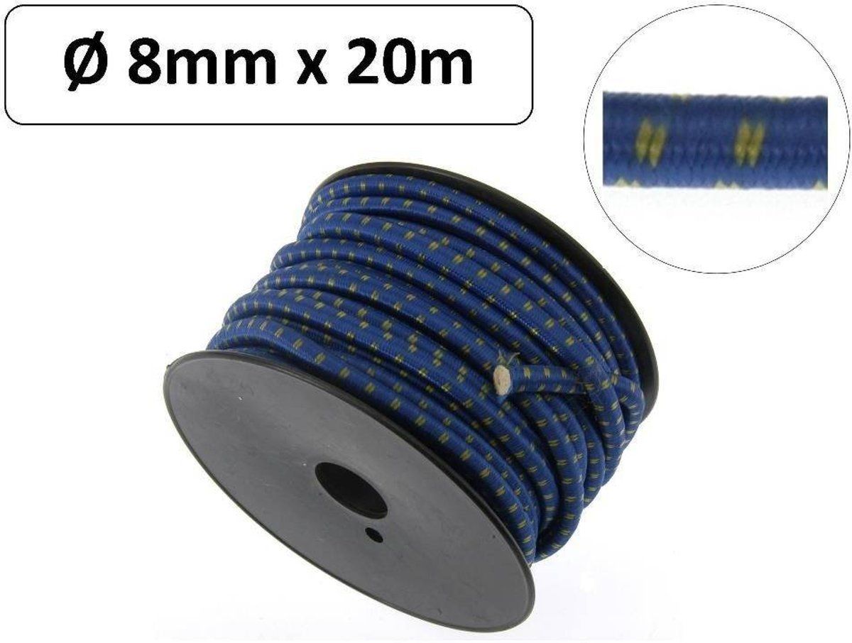 Hofftech Elastiek op rol 20 meter 8 mm - 8718026588595