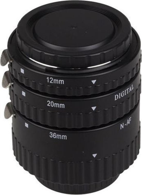 Meike tussenringen set 12/20/36mm voor Nikon FX DX