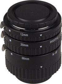 Meike Extension Tube Set - Nikon AF - 12/20/36mm