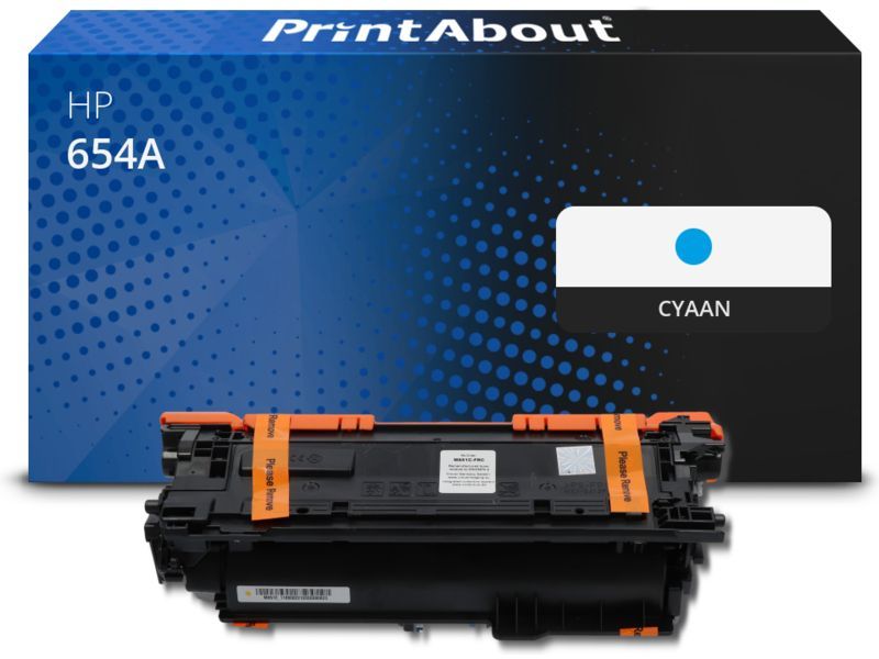 PrintAbout Toner 654A (CF331A) Cyaan geschikt voor HP