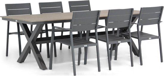 Lifestyle Garden Furniture Lifestyle Stella/Forest 240 cm dining tuinset 7-delig