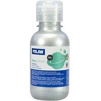 MILAN Verf tempera vloeibaar metaalzilver 125 ml