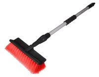 SIXTOL CAR DETAILING WASH BRUSH 1 | Telescoop wasborstel met waterdoorvoer | Auto reinigingsborstel | Verstelbare lengte 82–129 cm
