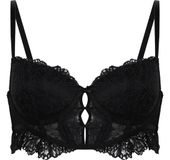 Hunkemöller Dames Lingerie Voorgevormde longline beugel bh Posie - Zwart - maat D70