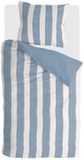 Byrklund Dekbedovertrek Ocean Stripes - 140x220 - 100% Polyester - Wit / Blauw