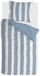 Byrklund Dekbedovertrek Ocean Stripes - 140x220 - 100% Polyester - Wit / Blauw
